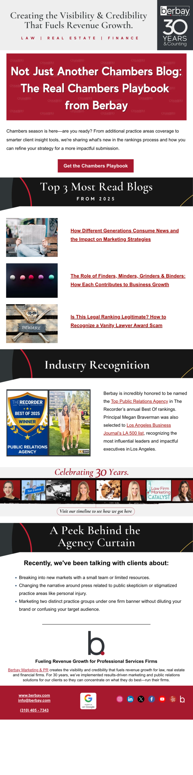 July 2025 Newsletter: Not Just Another Chambers Blog: The Real Chambers Playbook