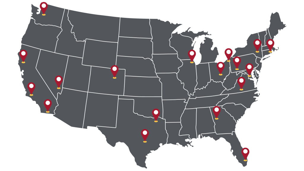 Berbay Cities Served Map