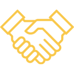 Icon of hands shaking