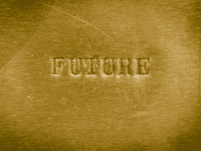 Gold bar with word Future