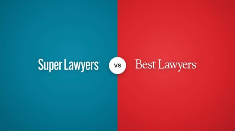 Super Lawyers vs Best Lawyers logos side by side