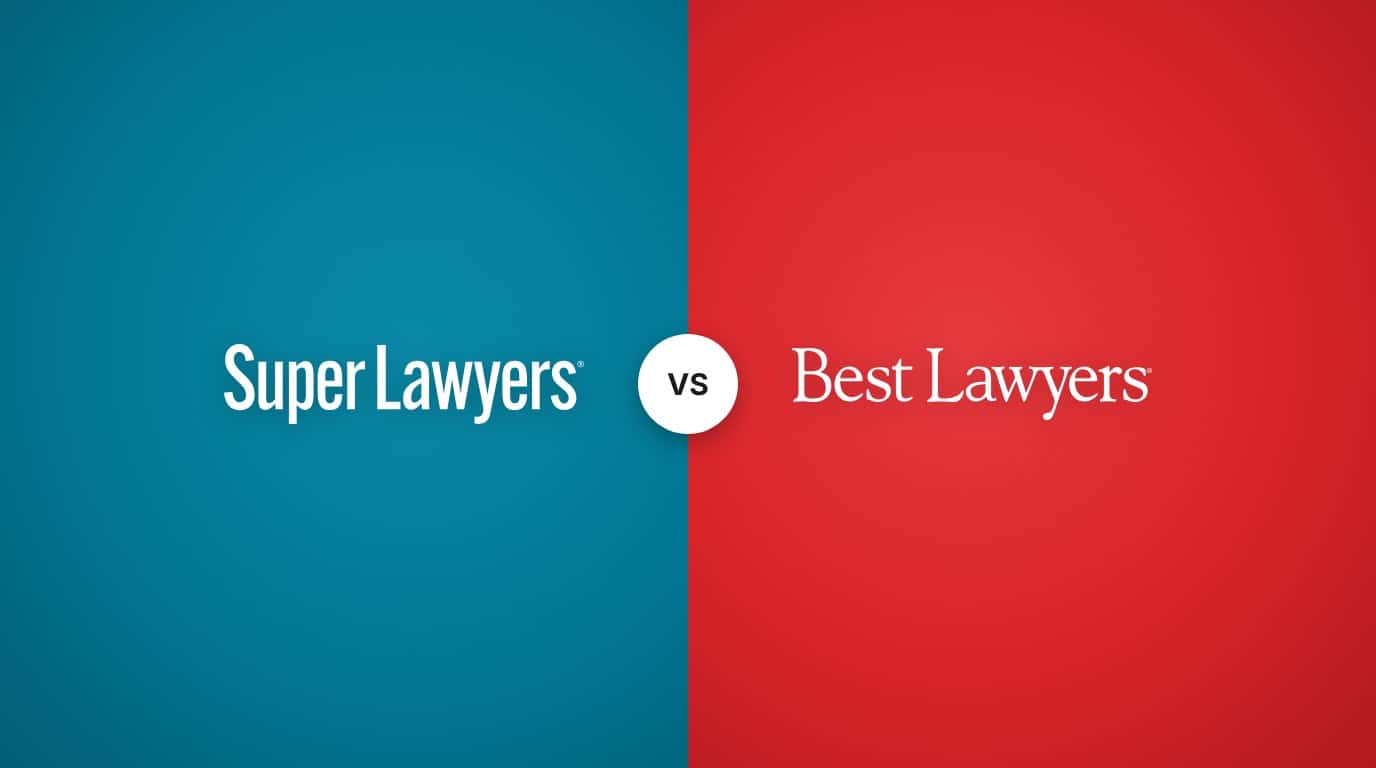 Super Lawyers vs Best Lawyers logos side by side